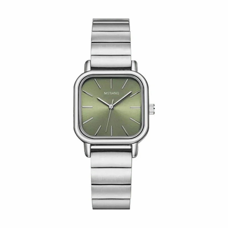 Luxury Women Quartz Watch Stainless Steel Band Versatile Stylish Bracelet