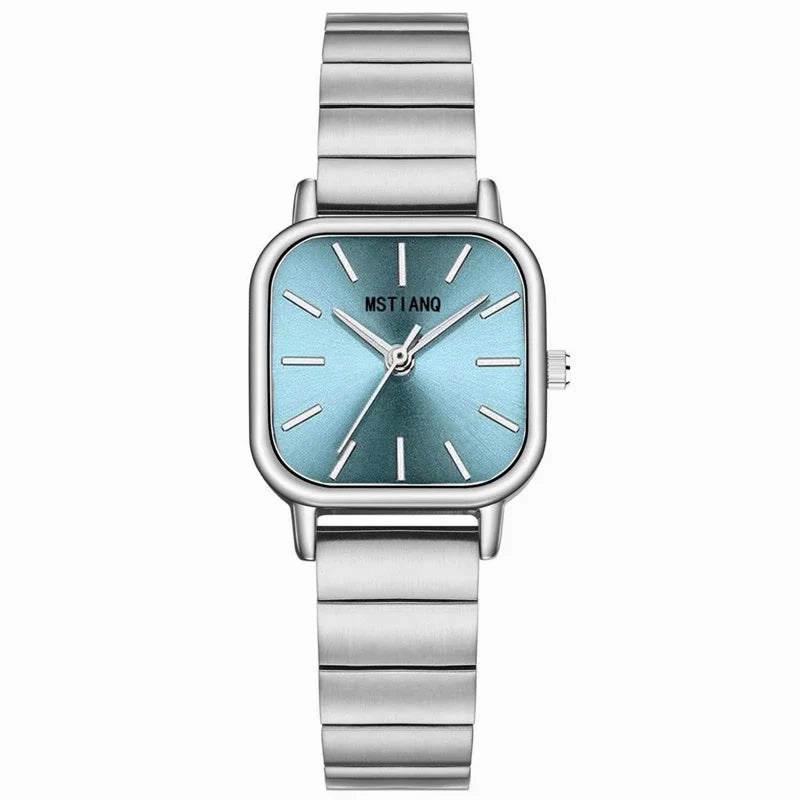 Luxury Women Quartz Watch Stainless Steel Band Versatile Stylish Bracelet