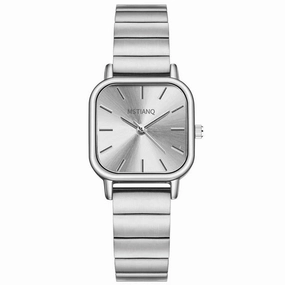 Luxury Women Quartz Watch Stainless Steel Band Versatile Stylish Bracelet