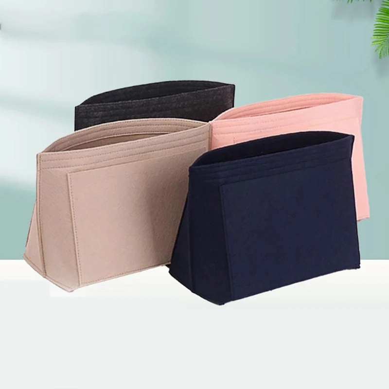 Make Up Organizer Felt Insert Bag for Women Handbag Travel