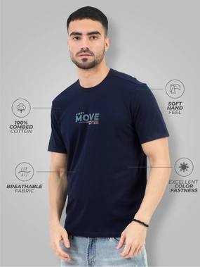 Men's Premium Combed Cotton Printed T-Shirt