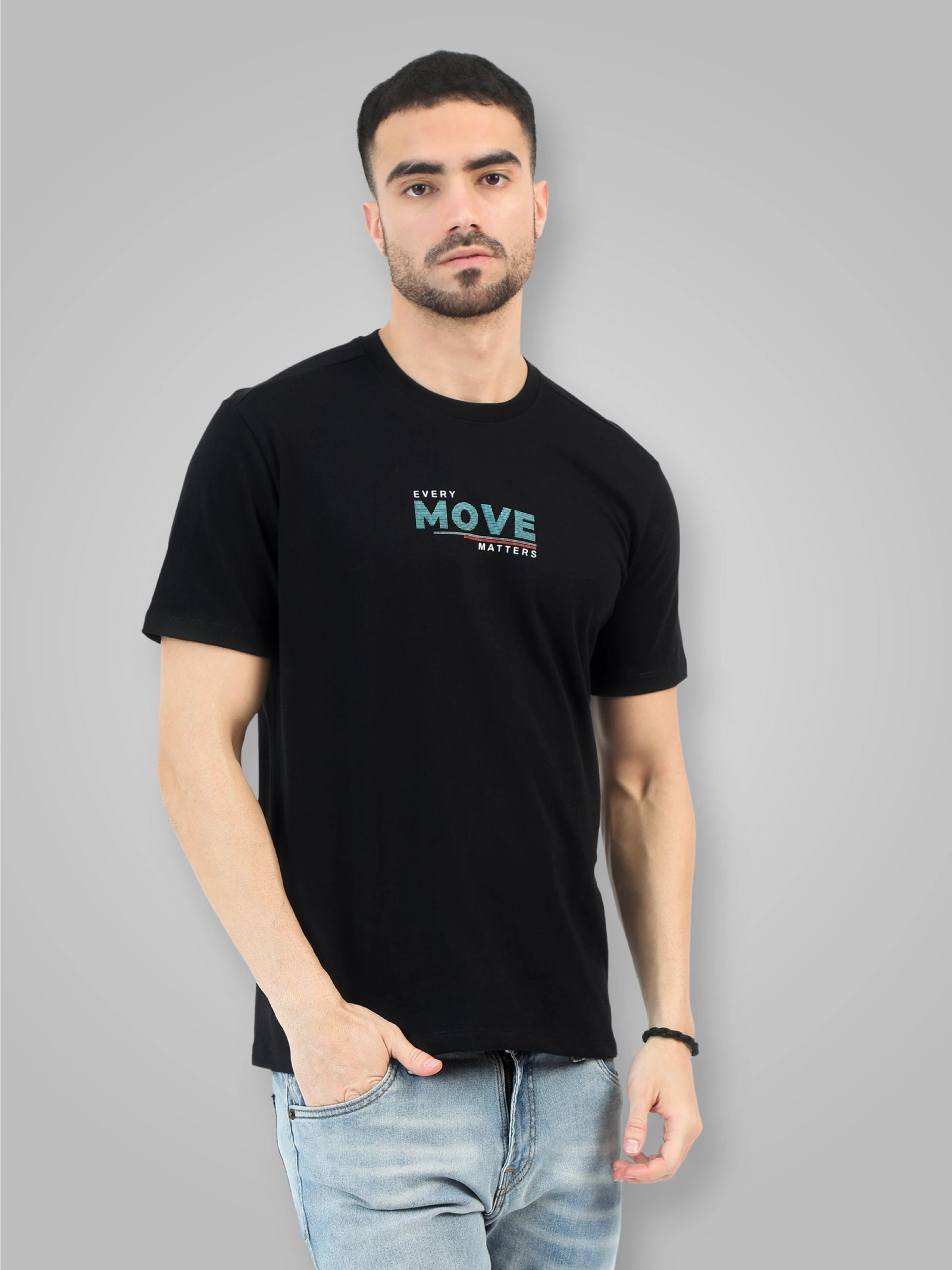 Men's Premium Combed Cotton Printed T-Shirt