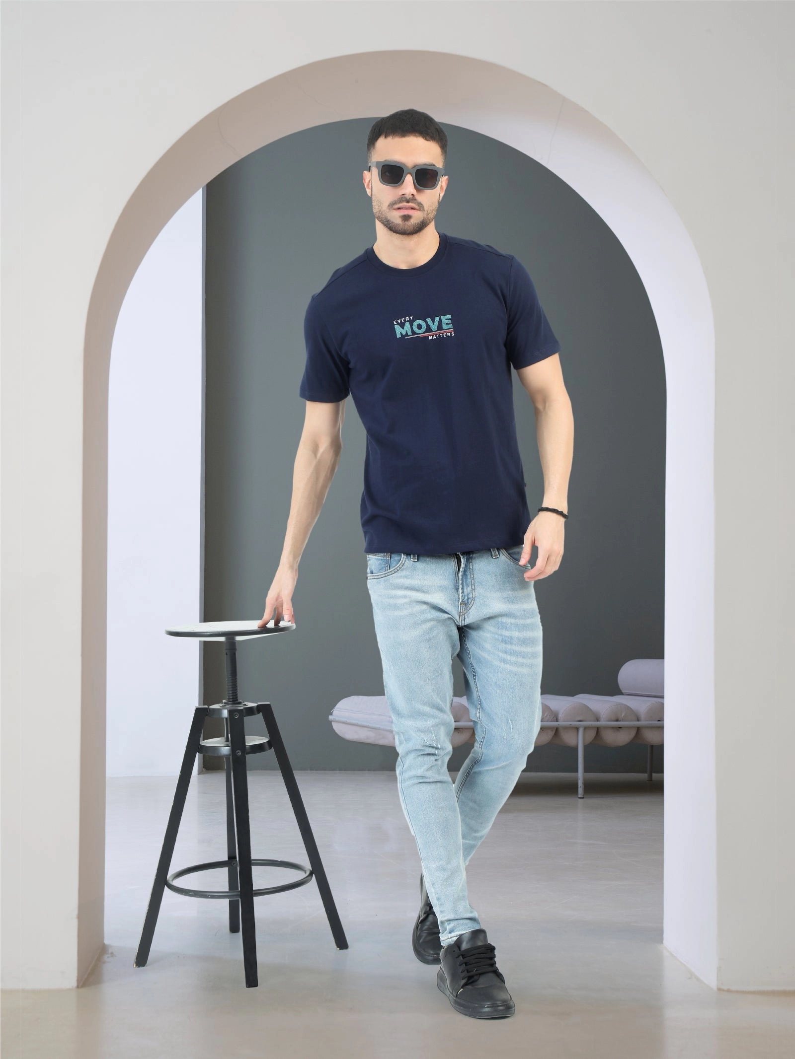 Men's Premium Combed Cotton Printed T-Shirt