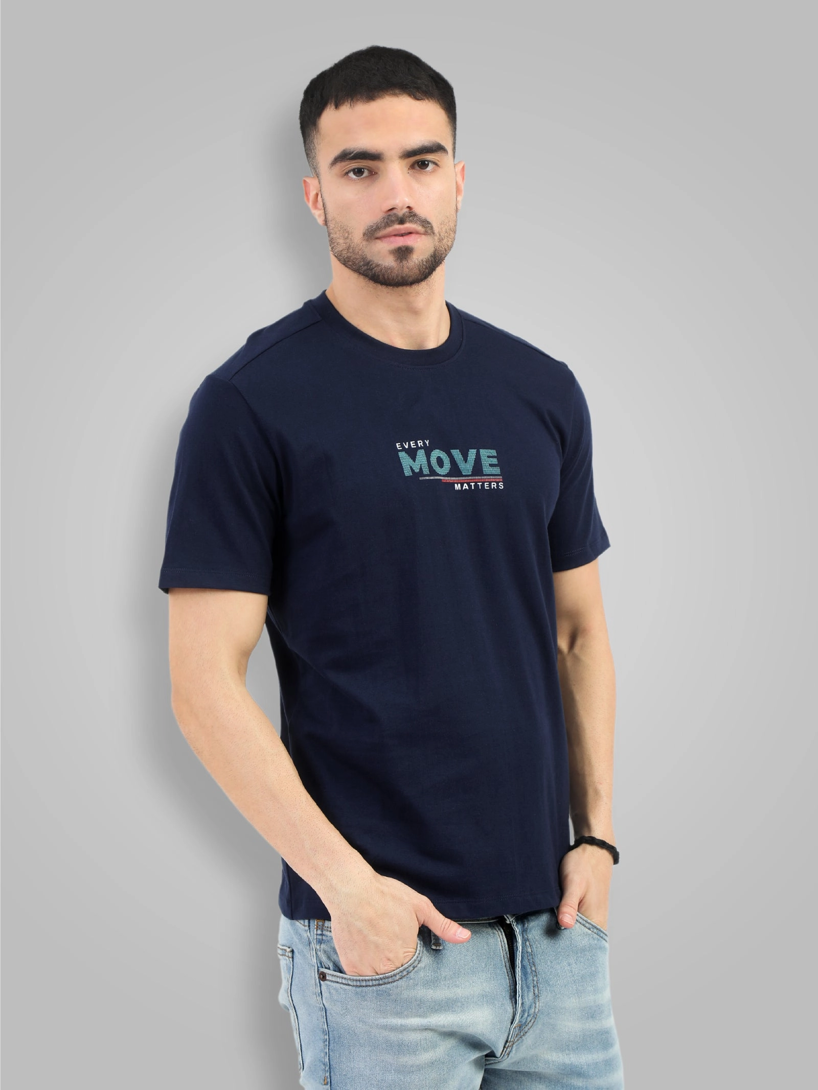 Men's Premium Combed Cotton Printed T-Shirt