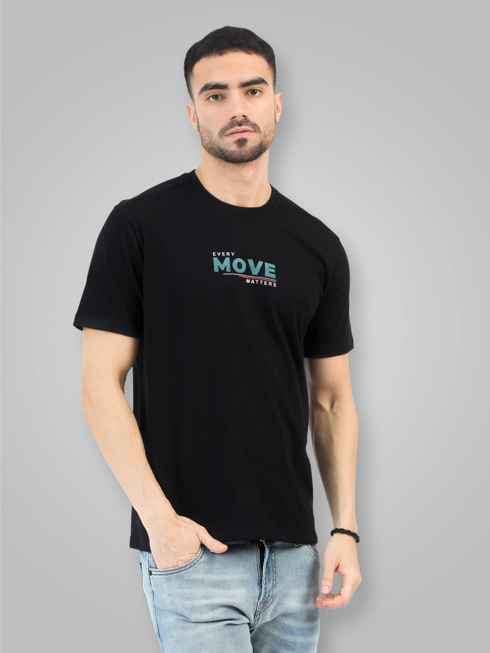 Men's Premium Combed Cotton Printed T-Shirt