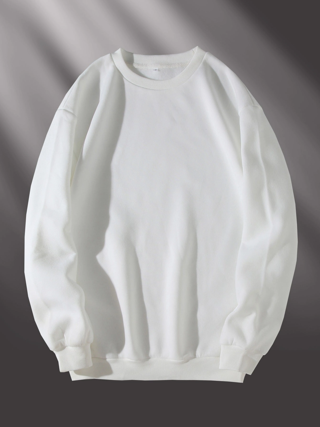 Men's Solid Color Round Neck Sweatshirt
