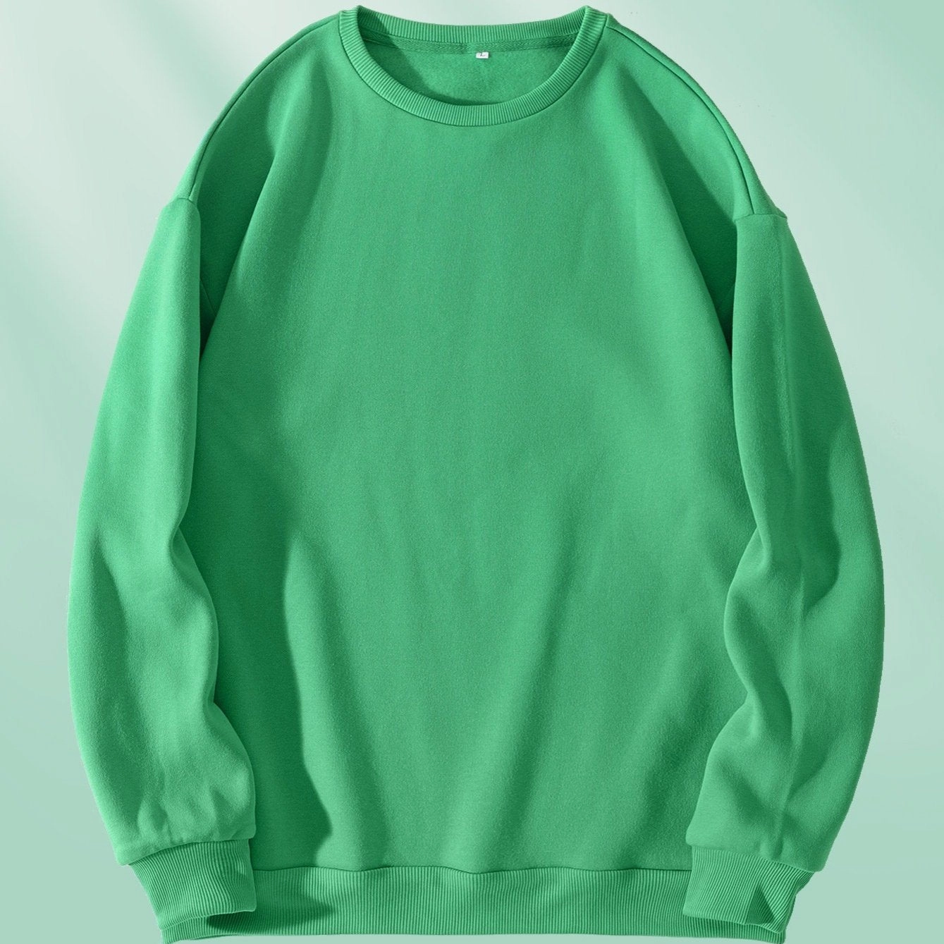 Men's Solid Color Round Neck Sweatshirt