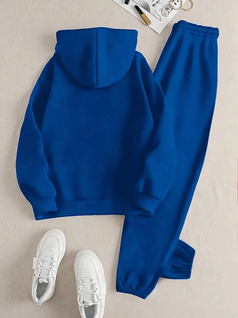 Milan Italian-Themed Women's Casual Sweatshirt and Sports Pants Set Long Sleeve Hoodie Knit Suit Perfect for Casual Outing and Lounging
