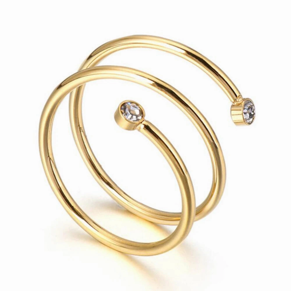 Multi-Layered Winding Rings For Women Girl Minimalist Jewelry
