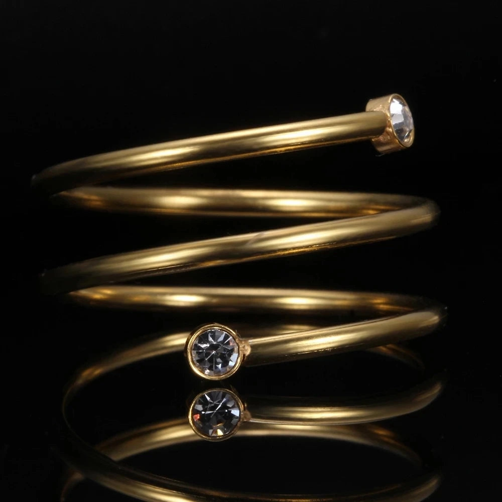 Multi-Layered Winding Rings For Women Girl Minimalist Jewelry