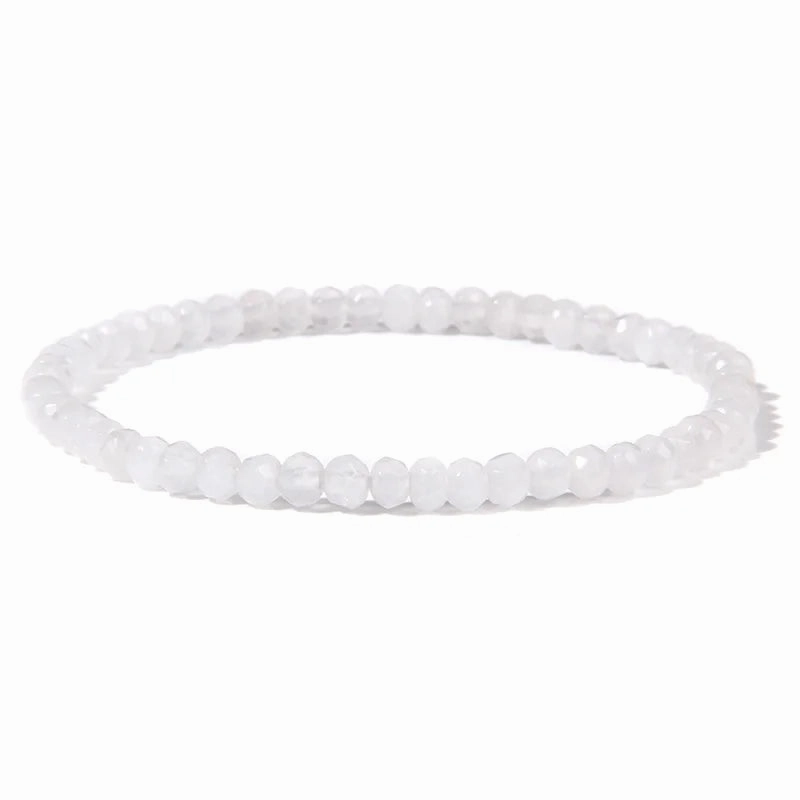 Multicolor Stone Beaded Bracelet For Women Men Amethysts Quartzs Fashion Small Beaded Bracelet