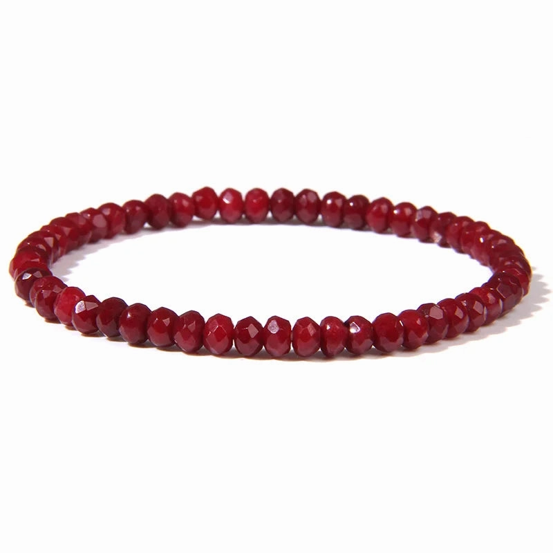 Multicolor Stone Beaded Bracelet For Women Men Amethysts Quartzs Fashion Small Beaded Bracelet