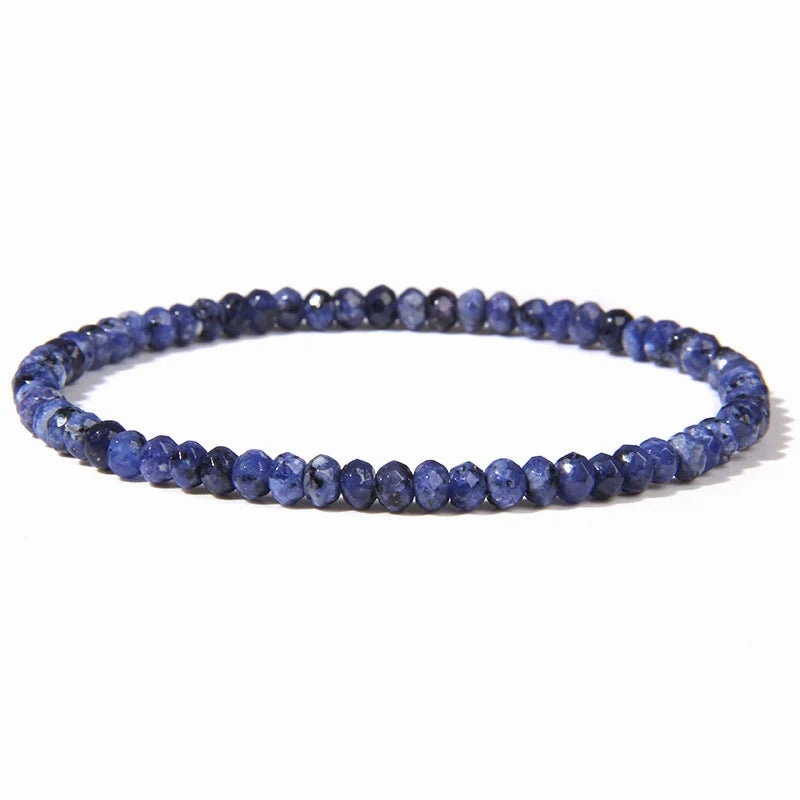 Multicolor Stone Beaded Bracelet For Women Men Amethysts Quartzs Fashion Small Beaded Bracelet