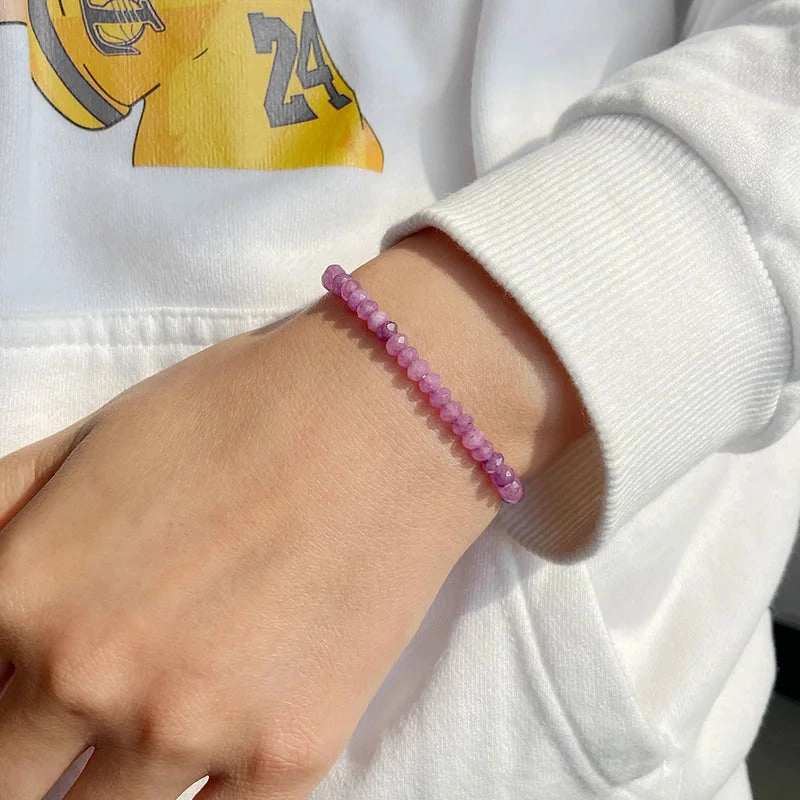 Multicolor Stone Beaded Bracelet For Women Men Amethysts Quartzs Fashion Small Beaded Bracelet