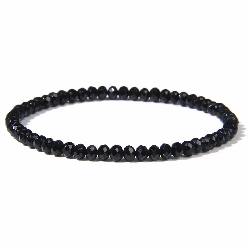 Multicolor Stone Beaded Bracelet For Women Men Amethysts Quartzs Fashion Small Beaded Bracelet
