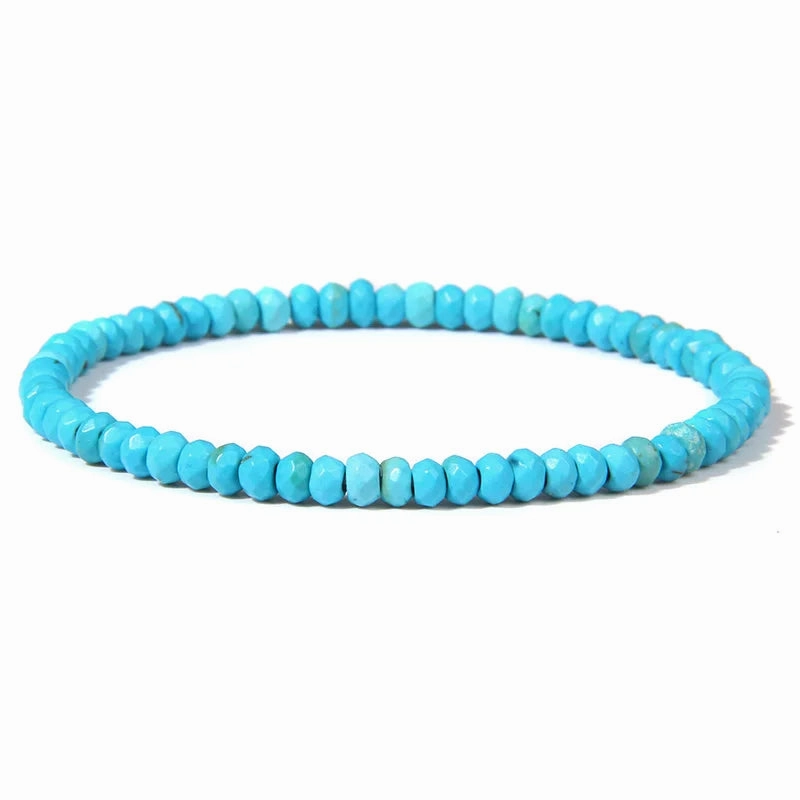 Multicolor Stone Beaded Bracelet For Women Men Amethysts Quartzs Fashion Small Beaded Bracelet