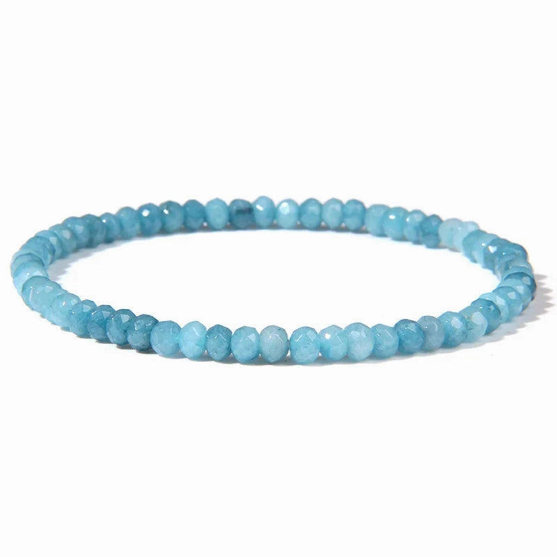 Multicolor Stone Beaded Bracelet For Women Men Amethysts Quartzs Fashion Small Beaded Bracelet