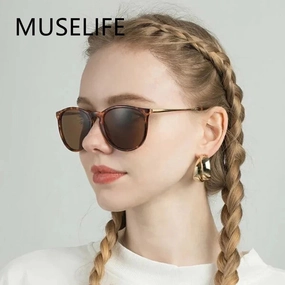MUSELIFE Fashions Oval Small Sunglasses Classic UV400 Shades