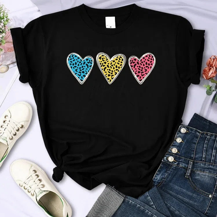 My Only Rule Is To Have More Fun Print T-Shirts Women Summer Cool Tee Fashion O-Neck Short Sleeve Stylish Casual Shirt