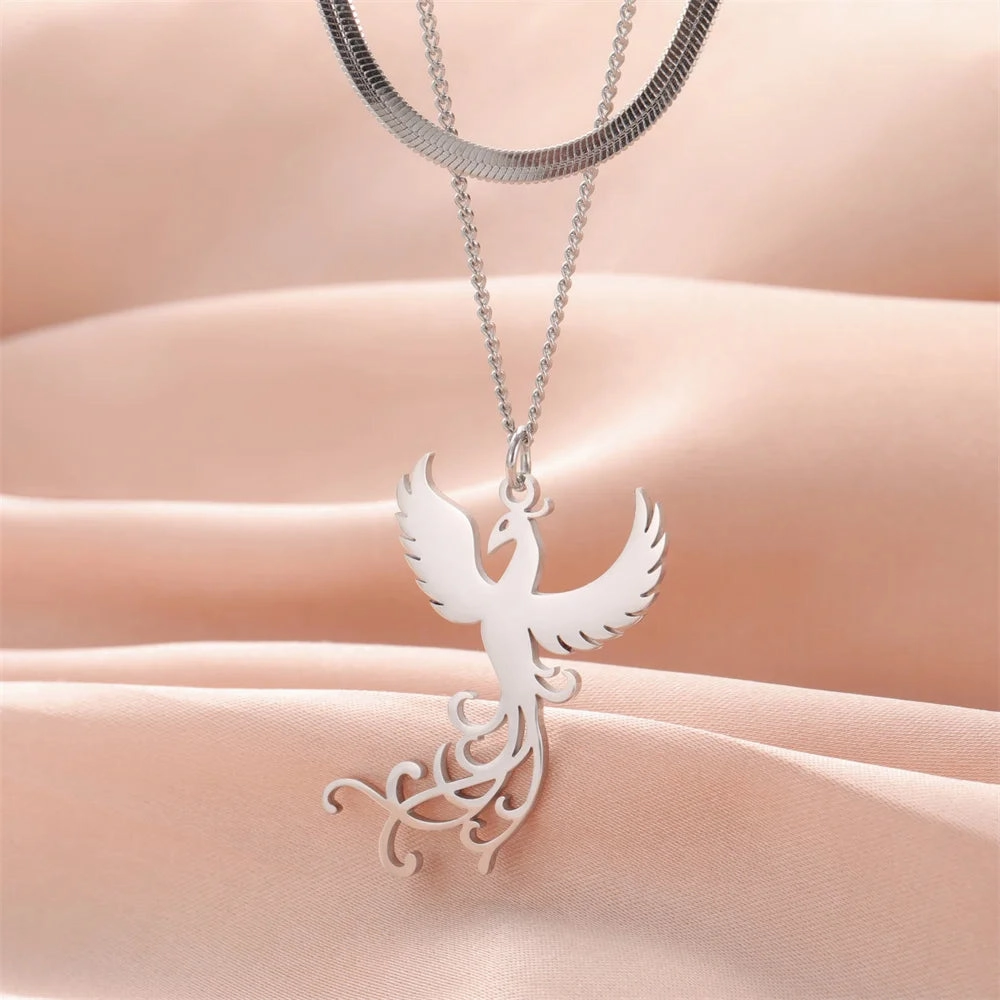 My Shape Phoenix Fire Bird Dangle Earrings for Women