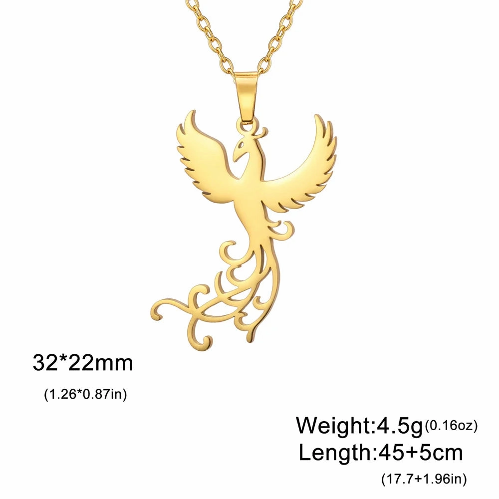 My Shape Phoenix Fire Bird Dangle Earrings for Women