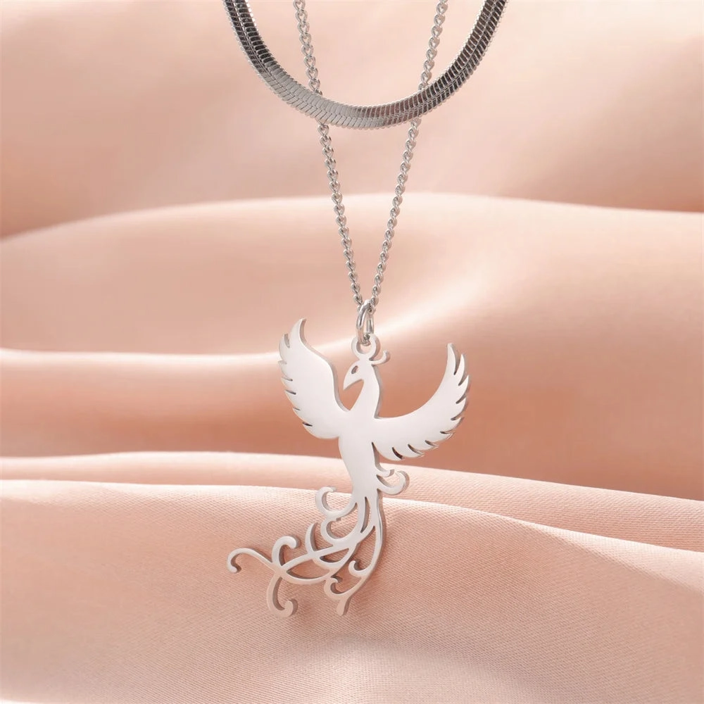 My Shape Phoenix Fire Bird Dangle Earrings for Women