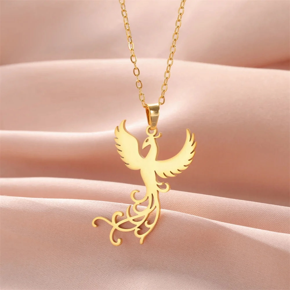 My Shape Phoenix Fire Bird Dangle Earrings for Women