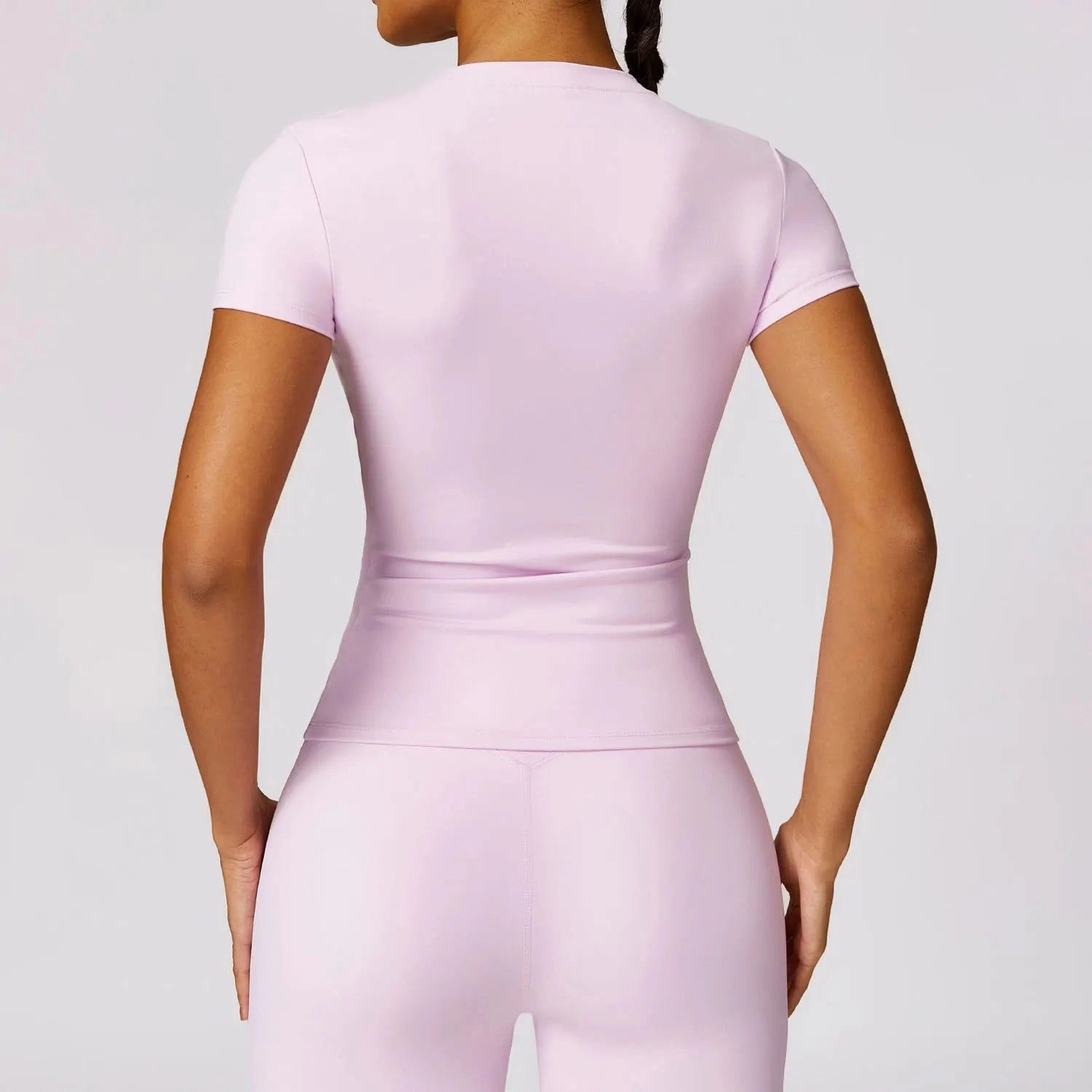NCLAGEN Gym Top Women Short Sleeve Workout T Shirt Activewear