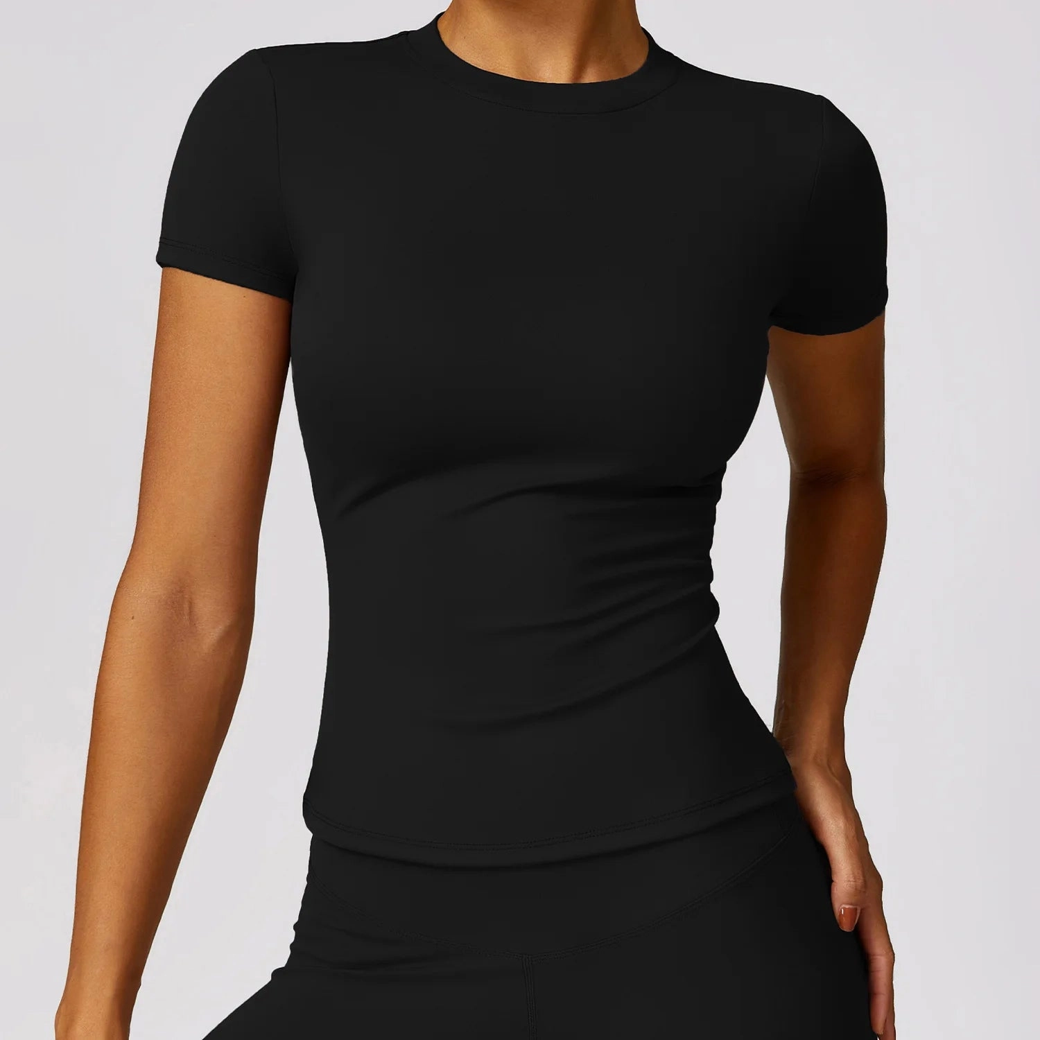NCLAGEN Gym Top Women Short Sleeve Workout T Shirt Activewear