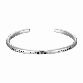 New Arrival Vintage Silver Fish Pattern Open Bracelet Bangle