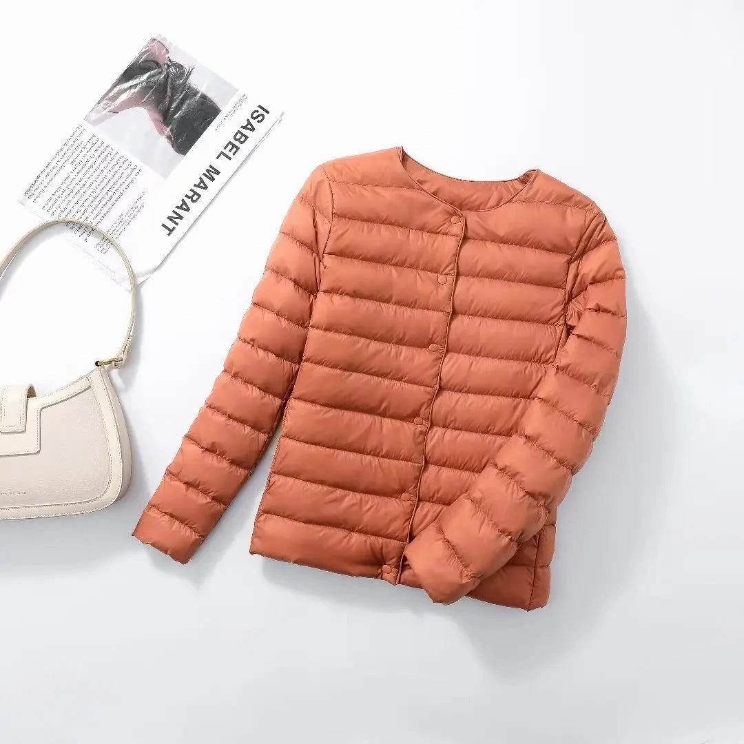New Arrivals Autumn Winter Warm Women White Duck Down Slim Jackets