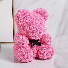 NEW Artificial Rose Teddy Bear Flowers Home Decor Gift