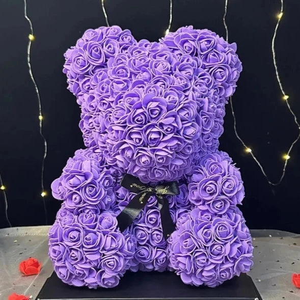 NEW Artificial Rose Teddy Bear Flowers Home Decor Gift