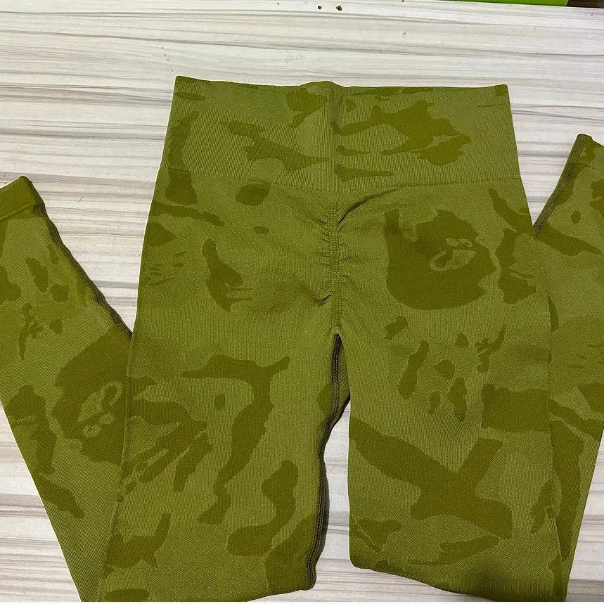 New Camo Leopard Seamless Leggings for Women Active Wear