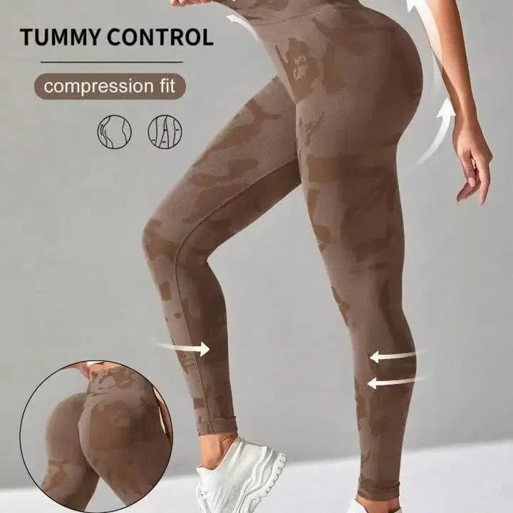 New Camo Leopard Seamless Leggings for Women Active Wear