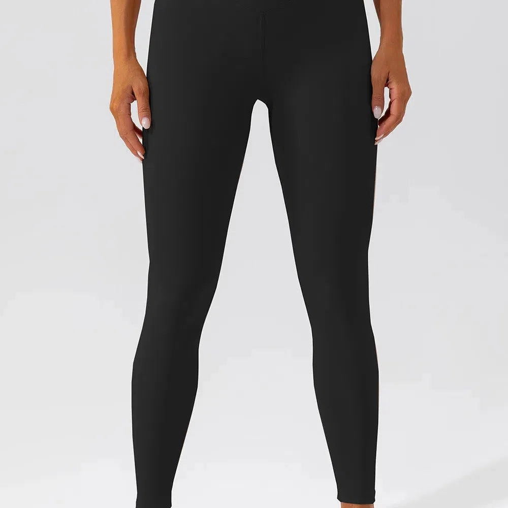 New Design High Waist Female Yoga Leggings Suit Soft Stretchy Sports Pants for Running and Outdoor Activities