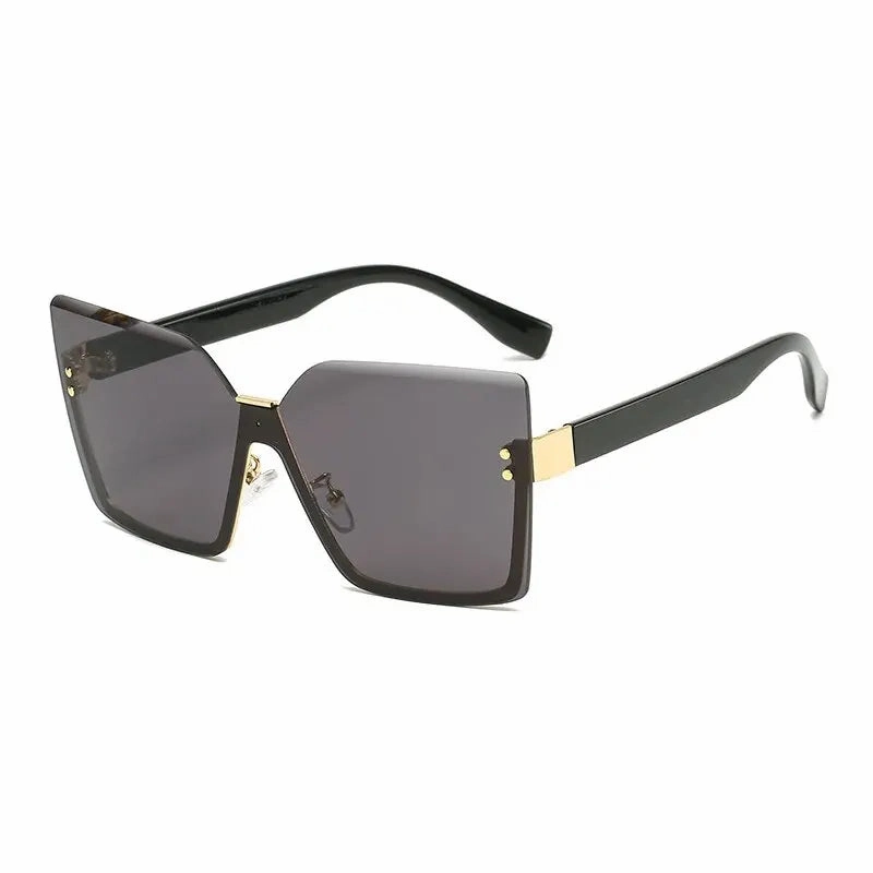 New European And American Style Half-frame Metal Sunglasses