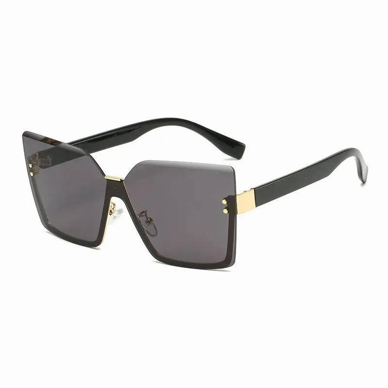 New European And American Style Half-frame Metal Sunglasses