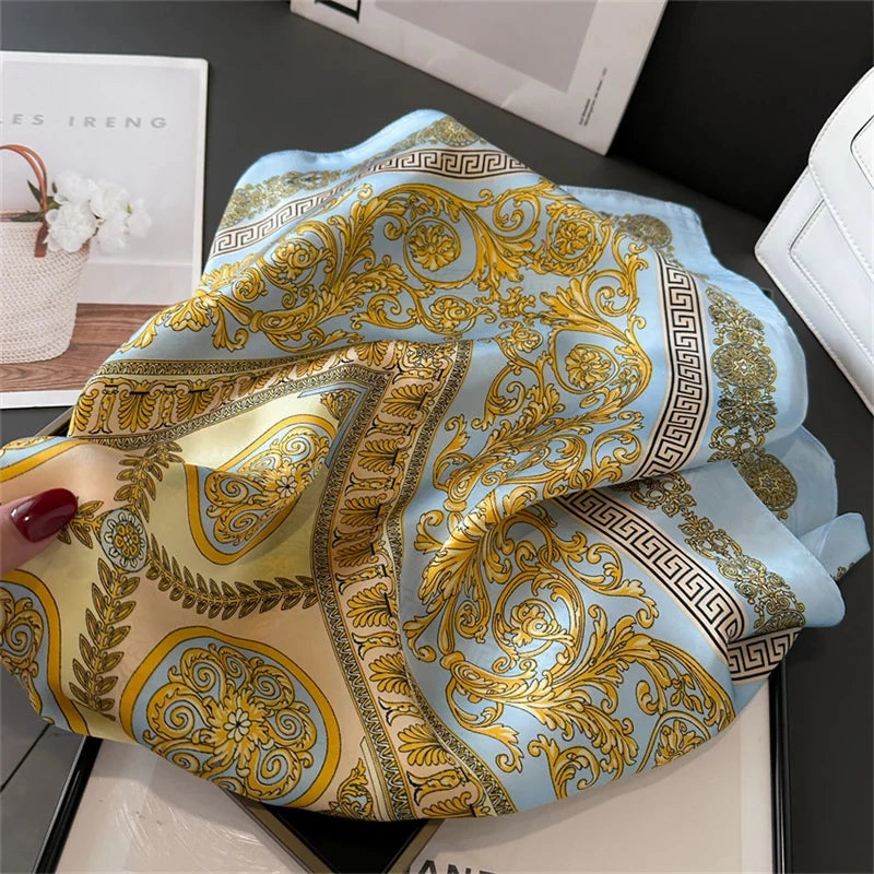 New Fashion 70X70cm Printed Women's Scarf Pashmina Shawl Luxe Design