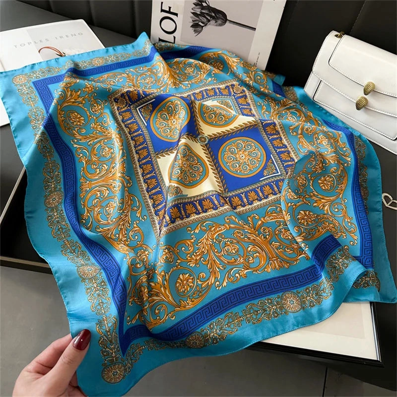 New Fashion 70X70cm Printed Women's Scarf Pashmina Shawl Luxe Design