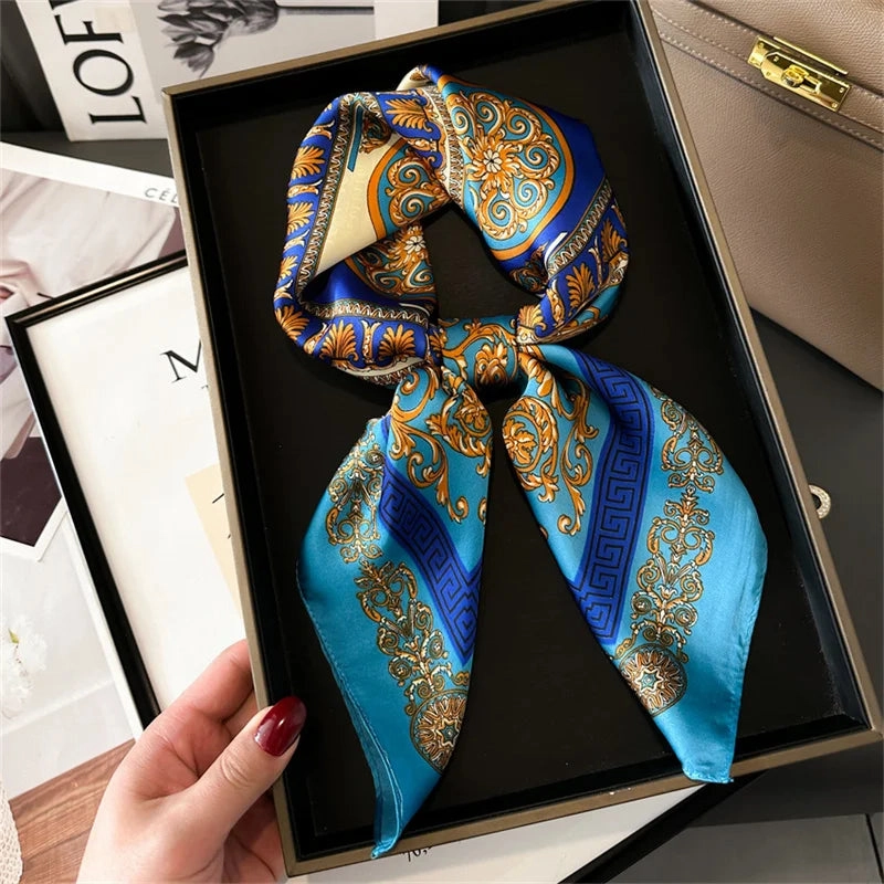 New Fashion 70X70cm Printed Women's Scarf Pashmina Shawl Luxe Design