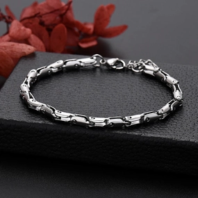 New Fashion 925 Silver Plated 18K Gold Filled Unique Chain Bracelets for Men Women Wedding Party Gift