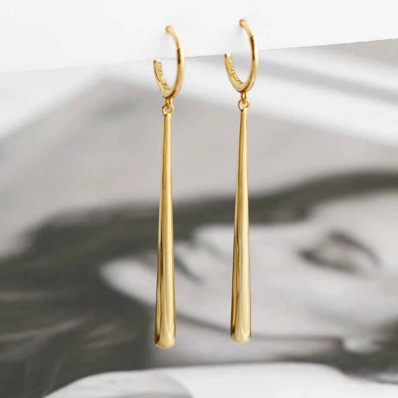 New Fashion Long Pendant Drop Earrings For Women Elegant Dangle Jewelry