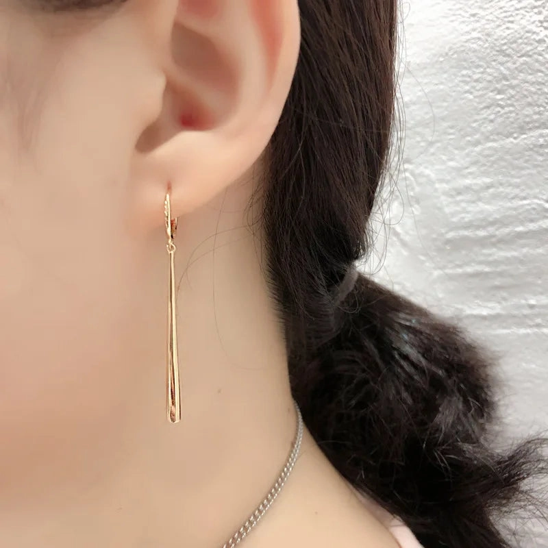 New Fashion Long Pendant Drop Earrings For Women Elegant Dangle Jewelry