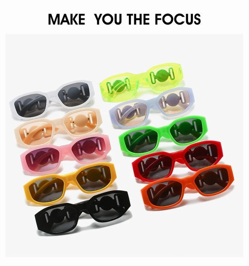 New Fashion Vintage Glasses Small Rectangle Sunglasses UV400