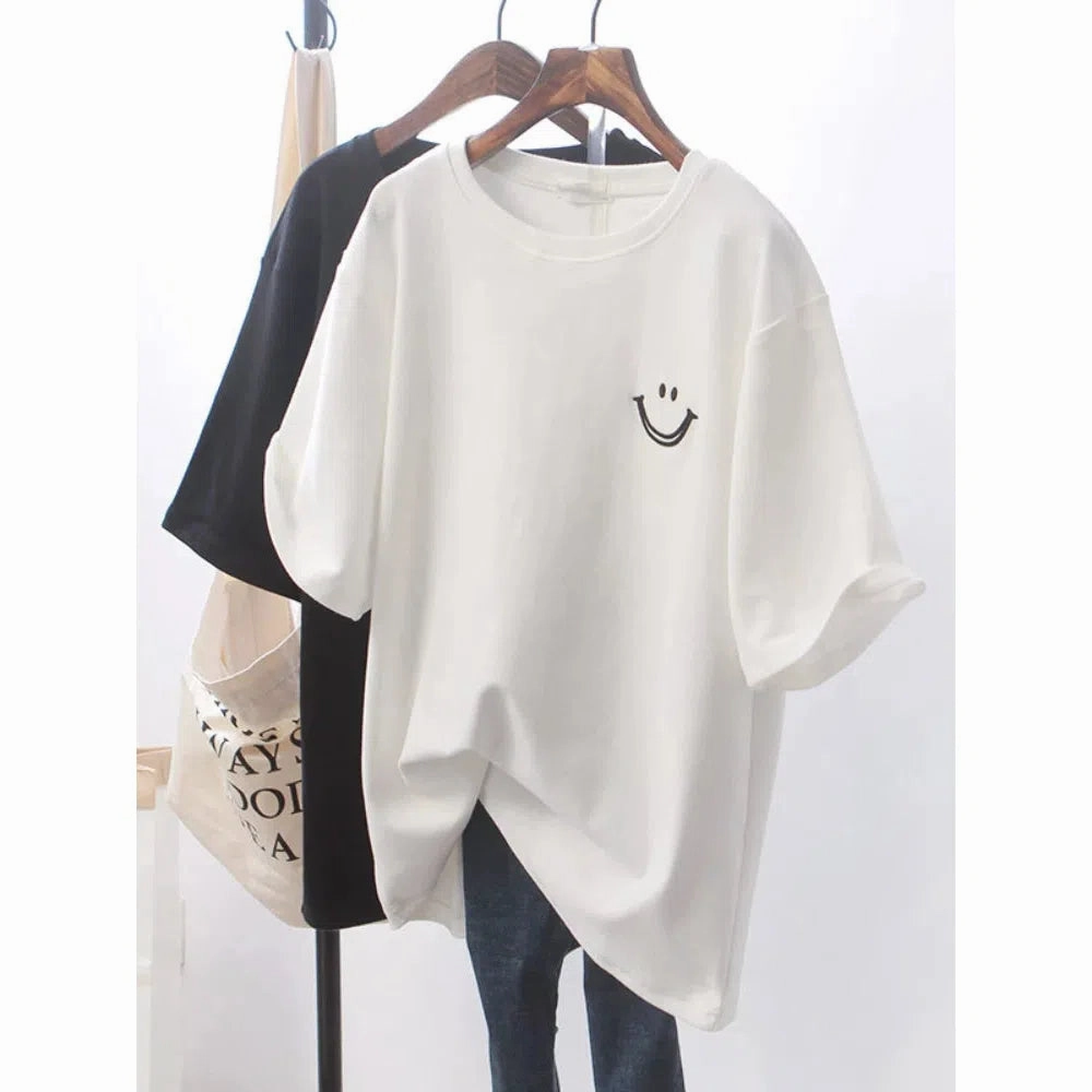New Fashion Women's Short Sleeve T-shirt Summer Loose Top