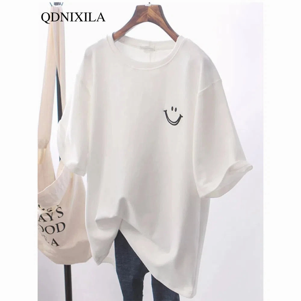 New Fashion Women's Short Sleeve T-shirt Summer Loose Top