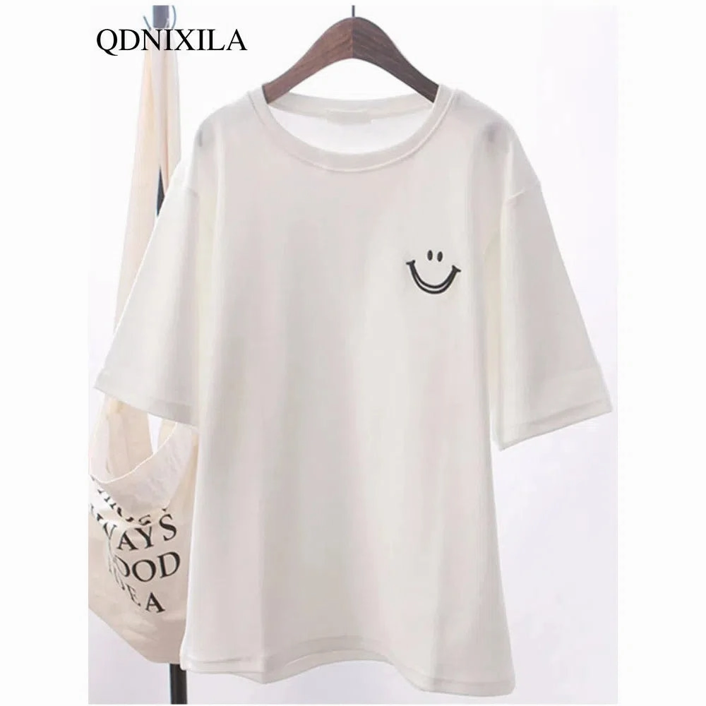 New Fashion Women's Short Sleeve T-shirt Summer Loose Top