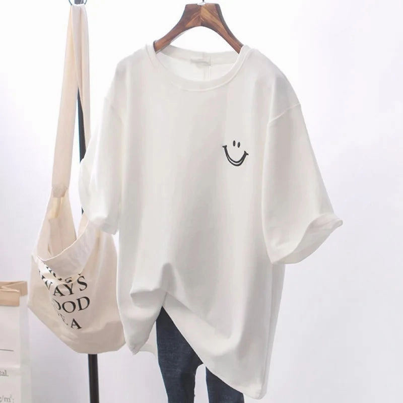 New Fashion Women's Short Sleeve T-shirt Summer Loose Top