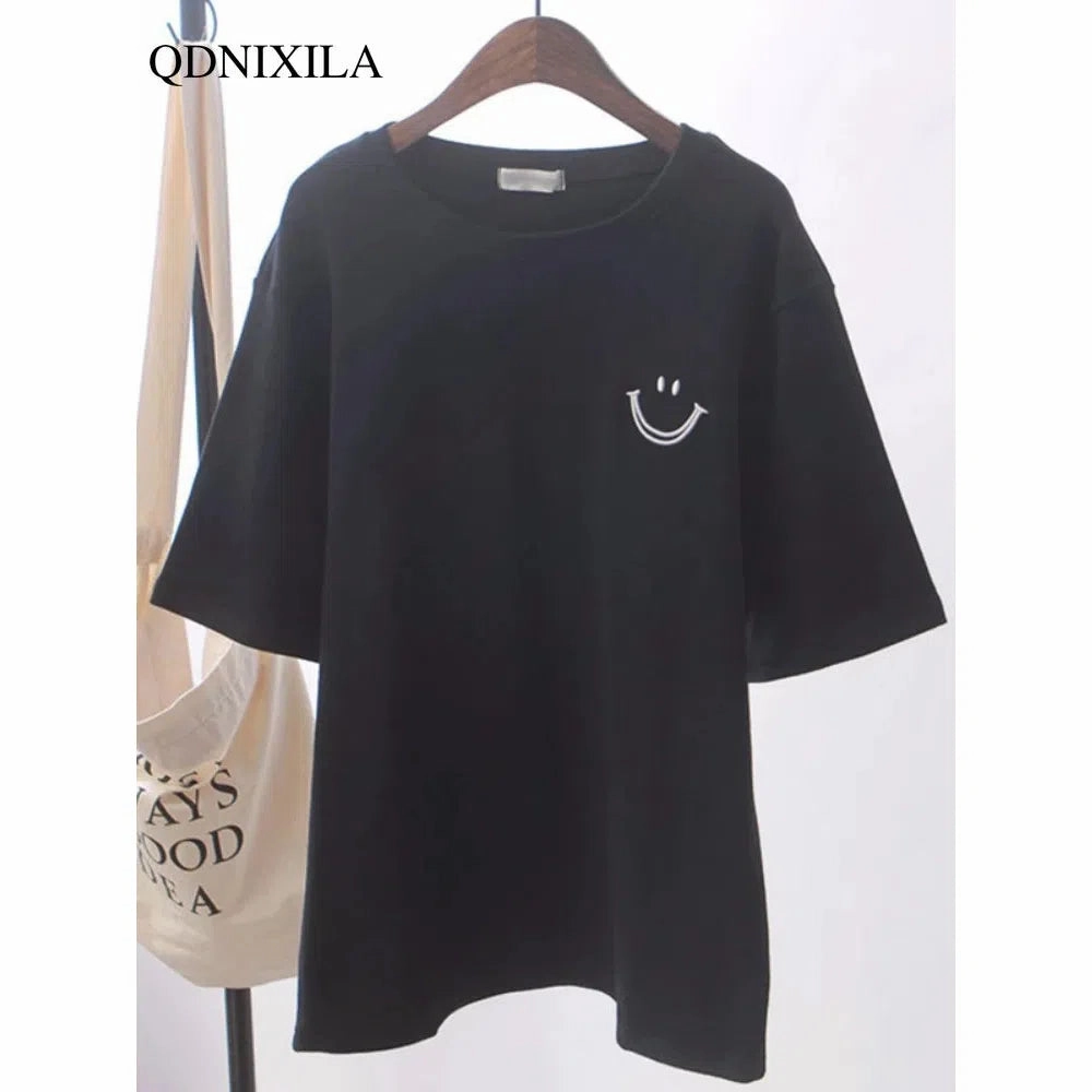 New Fashion Women's Short Sleeve T-shirt Summer Loose Top